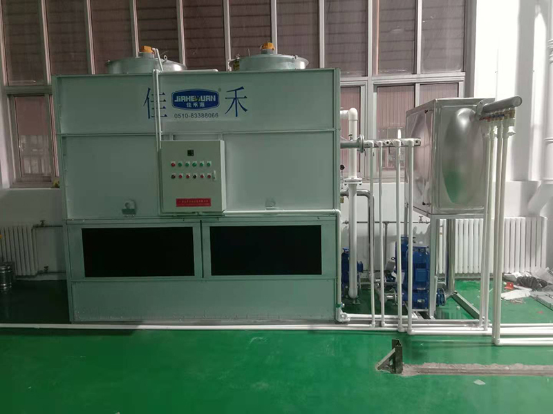 復(fù)合流閉式冷卻塔工作原理及結(jié)構(gòu)示意圖 復(fù)合流閉式冷卻塔工作原理及結(jié)構(gòu)示意圖